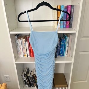 Miss Lola Long Blue Dress